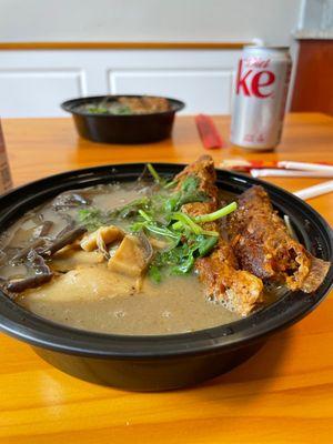 Tonkotsu Shoyu Ramen with Honey Glazed Ribs