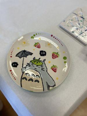 My Totoro plate finished!