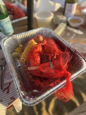 Lobster boil bag- delicious!