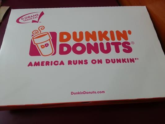 Half dozen box of donuts