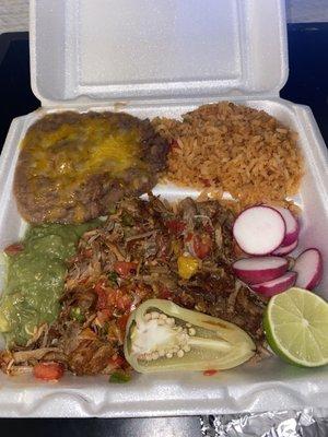 Carnitas Plate