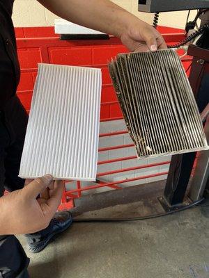 Cabin air filter replacement, thank you Kelvin!