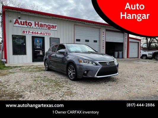 Lexus CT200
 www.autohangartexas.com