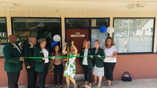 Grand Opening Festivities! Can anyone believe how big those scissors are?