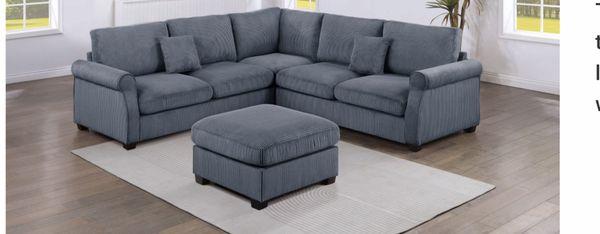 Sectional with ottoman