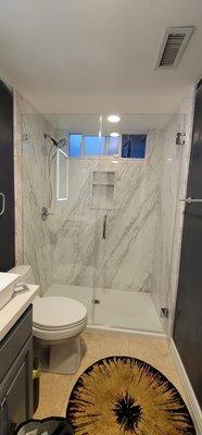 Marble Volakas shower