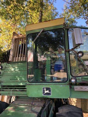 Big tractor playground is pretty neat!