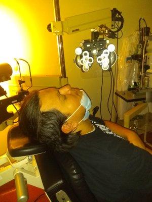 Son at Optometry getting his eyes dilated. Dr. Garg is the best.
    Thinking about changing clinics for myself.