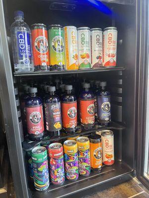 We have a wide selection of CBD and delta drinks!