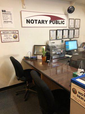 Notary Services Monday -Saturday. 9pm - 5pm. No appointment needed.