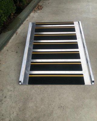 Ramp for wheelchair accessible