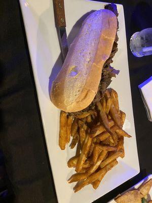 Philly Cheesesteak Grinder Sandwich