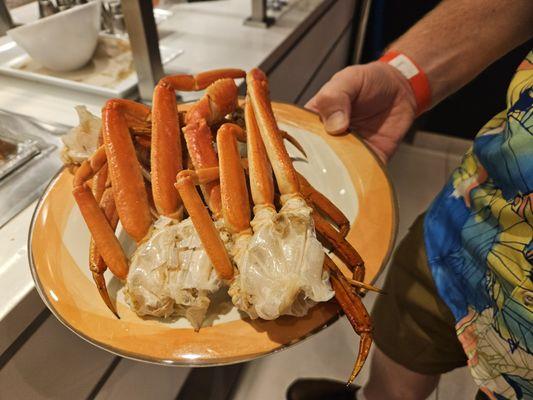 Crab Legs on the Buffet