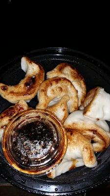 Fried dumplings.