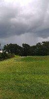 The back 9 with a storm on the horizon at Diamond Hill Golf Club, Valrico Florida.