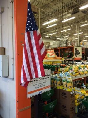 American Flag greeting you at HD