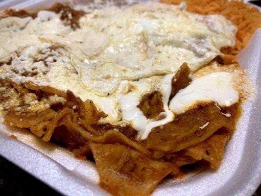 Chilaquiles rojos