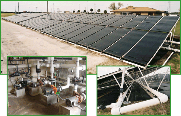 Hardee County High School - solar heating system for JR Olympic pool