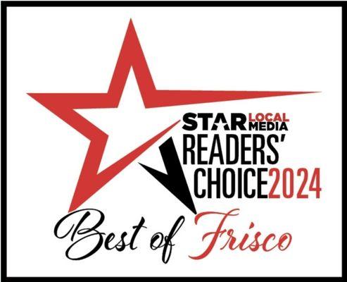 Reader's Choice as the Best in Frisco 2024