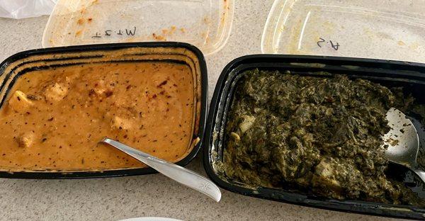 Tulsi Chicken Tikka Masala Saag Aloo