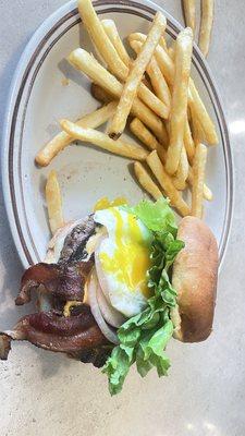 Sunny-Side Burger!  OMG it's Good!!!!!