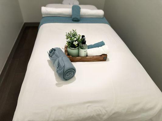 Massage treatment room