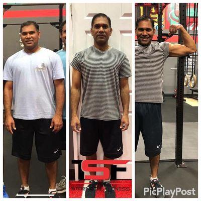 ! TSF Athlete Vijay started in Aug last year. 6 m of grinding, training, & a desire to be a better version of himself has been inspiring.