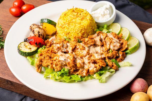 Chicken shawarma plate