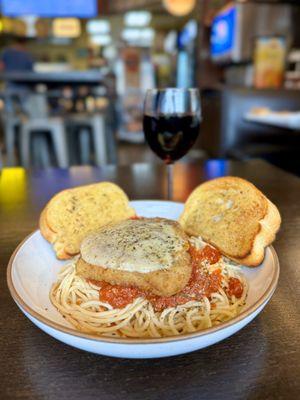 Spaghetti Chicken  Parmesan