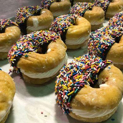 Glazed Ice Cream Donuts