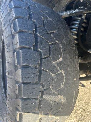 Bald tire