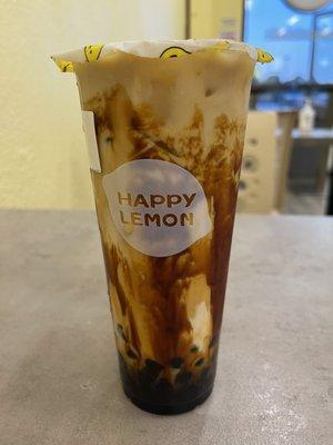 Brown sugar boba milk tea