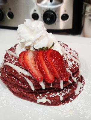 Red Velvet Pan Cakes