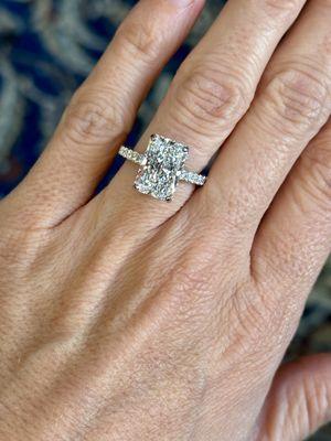 A stunning custom designed diamond engagement ring!