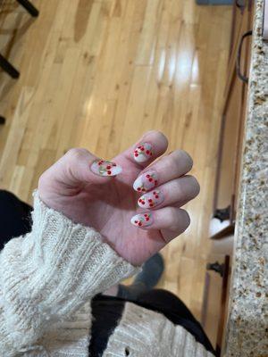 Cherry nail art