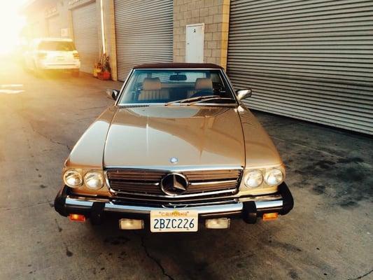 "Goldie" 1985 380SL Mercedes