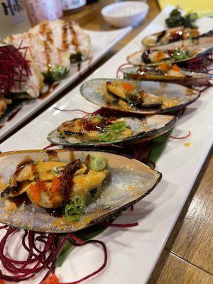 Baked Green Mussels