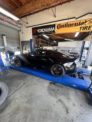 2018 Camaro ZL1 in for Computer Alignment