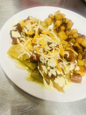 Chilaquiles de pollo