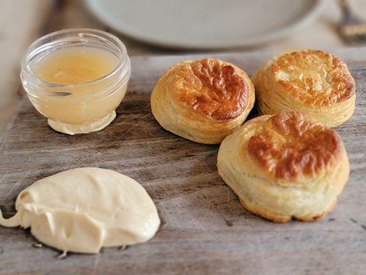 Cream Biscuits & Jam ($12.00) - It comes with a tablespoon of jam and butter