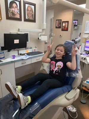 One of their happiest little patients, Juliannas been seeing Dr. Judd since she was 1 year old and is now 7.