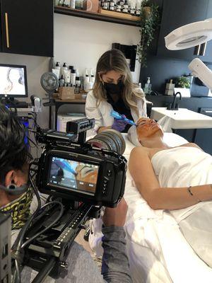 Ivonne F. Esthetician, Acne, Anti-aging, HydraFacial Expert (OWNER) During Filming of Netflix New Series #Life Unfiltered! Coming soon!