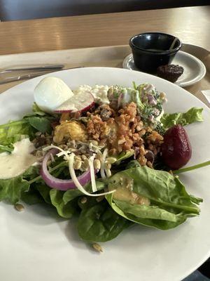 Yummy salad from the salad bar