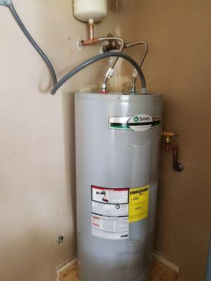 New electric water heater install