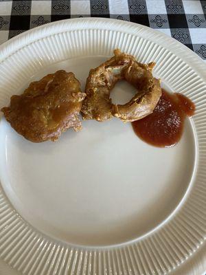 aloo tikki + pakora