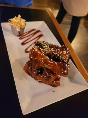 Sticky sweet BBQ ribs