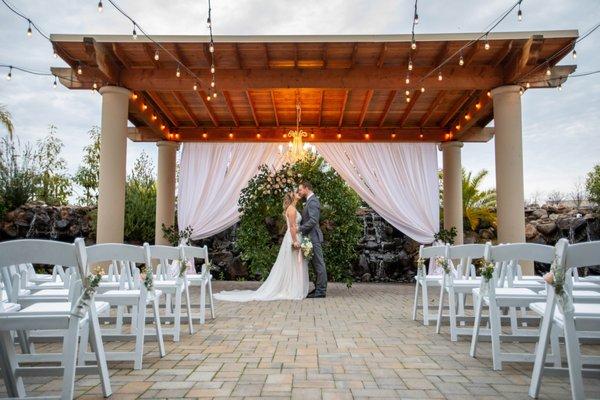 Outdoor ceremony site at Union Brick by Wedgewood Weddings