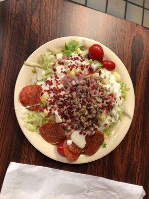 Salad from salad bar.