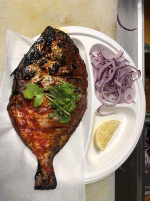 Pomfret Whole Fish (Tandoori Style)