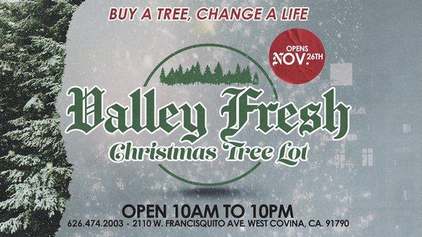 3 ways you can support us
1. Buy your tree from us
2. Refer friends & family 
3. Volunteer to help
Bringing the Christmas spirit to the SGV!